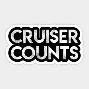 Cruiser Counts Sticker